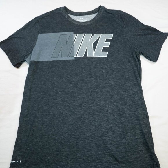 NIKE DRI-FIT TEE CHARCOAL MEN'S L - Picture 1 of 7